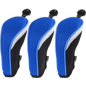 Andux Golf Hybrid Club Head Covers with Dial No. Tag Pack of 3 (All The Same Size)