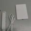 3FT Ultra Flat Plug Extension Cord Power Strip with 3 Outlets, Patented Detachable Ultra-Thin Outlet Cover Concealer & Ultra-Flat Plug, Max. 13A 125V 1625W ETL Listed, White Color