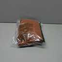 Wenrine Womens 3/4 Sleeve Mini Dress Casual V Neck Collared Textured Loose Fall A Line Argyle Dresses with Pockets (Brown)