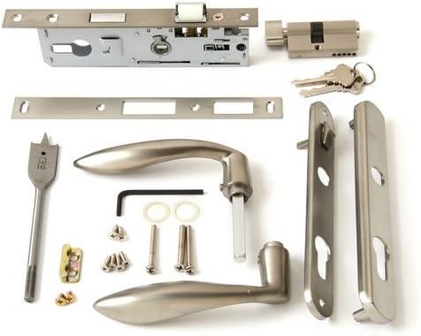 Andersen Storm Door Handle Assembly in Nickel Finish Contemporary Style 2004 to Present