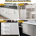 30 Pack 5" Brushed Silver Cabinet Pulls, Hollow (3" C-C) Universal Cabinet Handles for Kitchen/Bathroom/Dresser, Cupboard Hardware for Bar Pulls