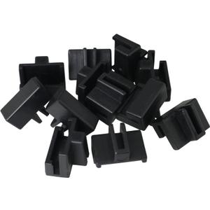 12PCS File Cabinet Rails Hanging File Rail Clips Specialty Storage Black File Folder Plastic Rail Clip Drawer Sides Black File Rails Hanging File Rail Clips
