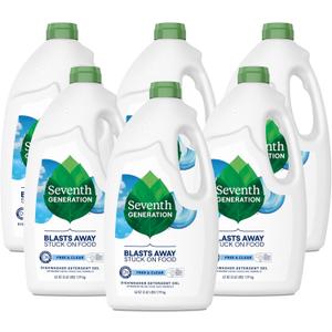 Seventh Generation Dishwasher Detergent Gel for Sparkling Dishes Free & Clear Fragrance Free 42 oz, Pack of 6 Seventh Generation Dishwasher Detergent Gel for Sparkling Dishes Free & Clear Fragrance Free 42 oz, Pack of 6