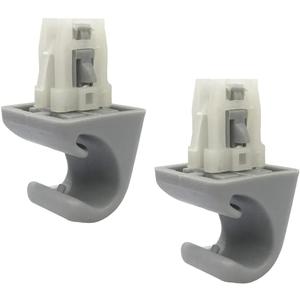 Gray Sun Visor Support Clip, Replacement Toyota Camry Corolla Matrix RAV4, Replaces OE: 74348-33040 (Sun Visor Support Clip Holder Bracket Hanger)(2PCS)