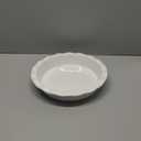 DOWAN Pie Pan for Baking, 9 Inch Round Baking Dish for Dinner, 45 Ounce Pie Plate Ceramic Quiche Pan Non-Stick with Deep Fluted Pie Dish for Apple Pies, Pot Pies, Quiches, Tart, Oven Safe Dish, White