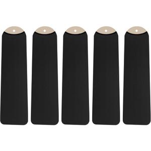 5 Pack Fan Blade Covers Suitable for Most Ceiling Fan Blades- Fits fan blades 5-6" wide, 19.5-22" long (Black)