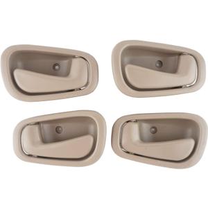 HHCSOP Interior Inside Door Handles for Toyota Corolla Chevy Prizm Manual Lock 1998 1999 2000 2001 2002 Front Rear Driver Passenger Door Handle Replace OE# 80889 80890 79501 79500 Beige