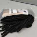 12 inch 30 Stands 0.6cm Interlocking Loc Extensions Human Hair, Dreadlock Extensions Human Hair Handmade Permanent Dreads Extensions for Men/Women/Kids Natural Black (12 inch 30 Strands 1B 0.6cm)