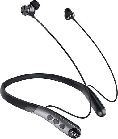 GOTOOLZ Neckband Bluetooth Headphones, Wireless Earbuds with Mic, CVC8.0 Noise Canceling, 35Hrs Playtime, IPX5 Waterproof Magnetic Earphones Around The Neck Headphones for Sports (Blue 2026)