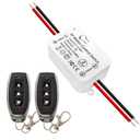 DieseRC Wireless DC Motor Remote Control Switch, DC 12V-80V 5A Relay Receiver Controller with 2 Transmitters, Radio Control Motor Move Forward and Reverse