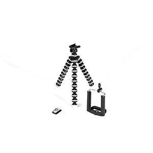 GPX 7 Inch Micro Smartphone Tripod, Includes Smartphone Adapter and Mounting Adapter, Max Height 6.1 Inches (TPD78B), Black