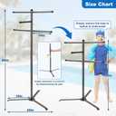Pool Towel Rack Outdoor 60 Inch Height Outdoor Towel Rack for Pool Heavy-Duty Standing Towel Rack Rustproof & Slip-Resistant Towel Drying Rack Suitable for Indoor Use Towel Stand