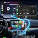 2026 Wireless CarPlay & Android Auto Adapter, 2-in-1 Mini Adapter for iPhone & Android, for USB-A/USB-C, Plug & Play, Fast Auto Reconnect, Low Latency, Converts Wired to Wireless for Cars After 2016
