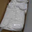 Amazon Basics Lightweight Pleated Bed Skirt, King, Bright White, Solid