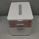 ARSTPEOE 3-Tier Medicine Organizer - Portable Medicine Cabinet with Plastic Handle, Multipurpose Medical Box, Pill Organizer, Empty First Aid Kit for Home