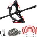 Compound Slingshot That Shoots Steel Balls, Pro Slingshot with Continuous Shooting for Adults, Both Handed Compound Bow Set for Outdoor