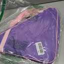 Personalized Initial Skate Bag for Girls & Women, Roller Ice Skates Accessories for Kids Figure Skating, Purple, 15.8" x 15.8" x 9.5"