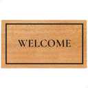 THEODORE MAGNUS Door Mat  Coir Doormat for Outdoor Entrance, Durable Welcome Mat with Non-Slip Backing, Perfect for Front Door and Entryway - Outdoor/Indoor - Classic Welcome - 17" x 30" (1'5" x 2'6" (Rectangular))