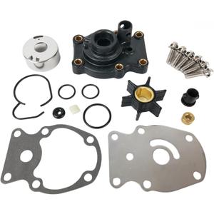 Water Pump Impeller Repair Kit 393630 for Johnson Evinrude OMC Outboard 20 25 30 35 HP Replace Sierra Marine 18-3382 0393509 0393630 (Pump Kit)