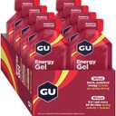 GU Energy Original Sports Nutrition Energy Gel, 8-Count, Vegan, Gluten-Free, Kosher, and Dairy-Free On-The-Go Energy for Any Workout, Raspberry Lemonade