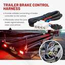 RED WOLF Brake Control Wiring Harness Fit for 1995-2009 Dodge Ram Chrysler Adapter Towing Trailer Brake Controller Wire 4 Pin Connector Cable Mount
