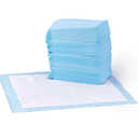 Amazon Basics Dog and Puppy Pee Pads, 5-Layer Leak-Proof Super Absorbent, Quick-Dry Surface, Potty Training, Regular (22x22"), 50 Count, Blue & White