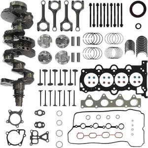 G4FD 1.6 Engine Overhaul Rebuild Kit WIth Crankshaft Piston Kit & Connecting Rods Fit For Hyundai Tucson Accent Elantra i30 i40 Kia Sportage Rio Soul 1.6L 2013-2019 Replace #23041-2B600 23410-2B600