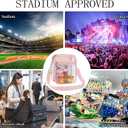 USPECLARE Clear Purse Stadium Transparent Messenger Bag Stadium Approved for Men and Women Clear CrossBody Bag