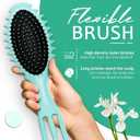 2 x Curly Hair Brush Set,Curl Defining Brush for Curly Hair,Trident Handle Design,Detangling & Shaping & Defining Curls for Women and Girls,Wet or Dry Hair(Green)