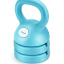 Adjustable Kettlebell Weight Set: 3-in-1 Kettlebells (5lbs 8lbs 12lbs) for Home Gym Full-Body Workout Strength Training Weight Loss | Good for Beginners