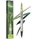 Pudaier Black and Multichrome Waterproof Liquid Eyeliner, Stay All Day Eye Liner Pen with Precise Tips for Women, Smudge-Proof & Transfer-Resistant, Vegan & Cruelty-Free (Yellow and Green)