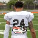 Sports Football Back Plate Curved Design Football Lower Back Protect Sports Protective Accessories Devil Pattern for Kids & Adults
