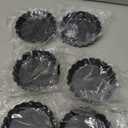 6 Pack 5 Inch Mini Tart Pans with Removable Bottom, Nonstick Round Quiche Pan Heavy Duty Fluted Sides for Tartlets, Mousse Cakes, Dessert Baking