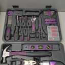 44PCS 4V Cordless Screwdriver Tool Kit Set Pink Color Tools Lady Tools Kit Home Repair Set Toolbox Hand Tool Kit Storage Case Gift Set LADYCRAFT