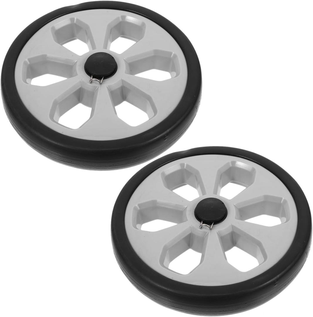 2pcs Shopping Cart Caster Replacement Wheels for Grocery Cart Rolling Swivel Plastic Wheel Pulley