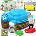 OCHIDO Stepping Stones for Kids Gifts 3 4 5 6 7+ Year Old,6 Pcs Turtle Balance Stepping Stones Coordination Skills Obstacle Courses Sensory Toys for Toddlers Ages 3 4 5,Outdoor/Indoor Play Kids Gift