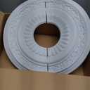 Ekena Millwork CM20LN2 20 5/8"OD x 6 1/4"ID x 1 3/8"P Lauren Ceiling Medallion, Fits Canopies up to 6-1/4", 2 Piece