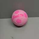 Franklin Sports Kids Foam Soccer Ball - Mini Soft Foam Youth Soccer Ball - Indoor + Outdoor Toy Soccer Ball for Kids - Probrite 6.5" Mini Foam Ball - Soft Backyard + Practice Toy Ball - Pink