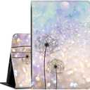 Case for All Amazon Kindle Fire 7 Tablet (9th/7th/5th Generation, 2019/2017/2015 Version), Multi-Angle Anti Slide Folio Stand Smart Cover for Amazon Kindle Fire 7 inch- Dandelion Floral