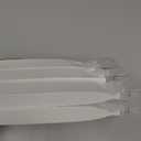 Changshade 6-Pack Pleated Paper Temporary Shades Cordless Light Filtering Cut to Size Temporary Paper Blinds for Indoor Windows of Office, Bedroom, Bathroom, Living Room, 36" W x 72" H, White