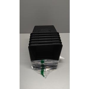 Set of 6 Baskets For Organizing, Plastic Storage Bins and Small Basket for Organization and Storage Shelves Drawers Desktop Closet Playroom Classroom Office, Black