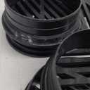 Taiyin 8 Pcs 4.5-inch Plastic Round Grate Cover Fits 4 Inch Drain Pipe and Fittings Catch Drainage Basin Outdoor Drain Cover for Small Lawns, Landscaping and Patios, Black