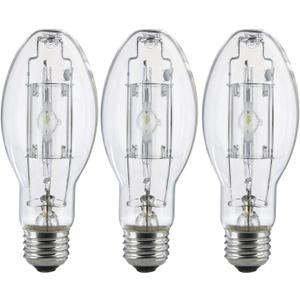 Bluex Bulbs 3 Pack MP150/U/MED 150 Watt Metal Halide ED17 Bulb, Medium Base, Clear Metal Halide Bulb 150W M102/O 4000K 13300 Lumens
