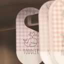 Baby Clothes Organizer - Pink Baby Closet Dividers for Nursery Decor, Storage & Organization - 8 Size Closet Dividers for Hanging Clothes, Gender Neutral Nursery Must-Haves & Accessories