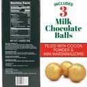 2 x Hot Cocoa Melting Balls with Mini Marshmallows, Creamy Milk Chocolate Melts, Individually Wrapped, 3 Count