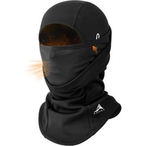 GXCROR Balaclava Ski Mask for Men & Women, Winter Face Mask Cold Weather Windproof Thermal Motorcycle Snowboard Cycling (Black)