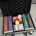 Boyzhood Poker Chips,200Pcs Poker Set with Aluminum Travel Case,11.5 Gram Poker Chips Set for Texas Holdem Blackjack Gambling