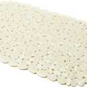 "Pebbles PVC Bath Mat, White, 68 x 35 cm (26.8" x 13.8" (Rectangular))