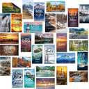 Blosssound 60 Pcs Inspirational Christian Magnets with Bible Verses Religious Refrigerator Magnet Motivational Quotes Fridge Scripture Positive Gifts for Home Office School Locker Decor(Scenery)