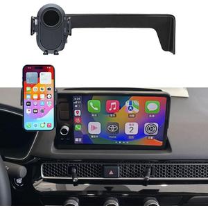 Car Phone Holder for 2022-2025 2026 Honda Civic Accessories,Phone Mount with Dash Organizer for Civic with 9-inch Screen,Hands-Free 360 Degree Rotation Dash Mount Cell Phones Holder